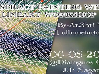 Abstract Painting with Lineart image