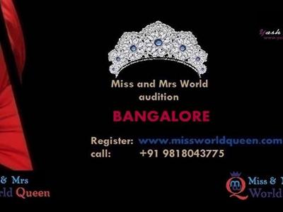 Miss and Mrs Bangalore Karnataka India World Queen and Mr India image