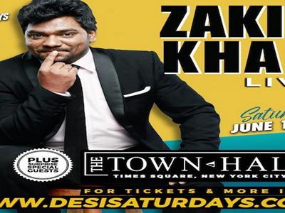 Zakir Khan Live in Times Square NYC - Saturday June 16th @ TOWN HALL - India's # 1 Standup Comedian image