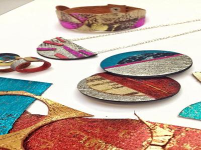 Metallic Leather Jewellery image