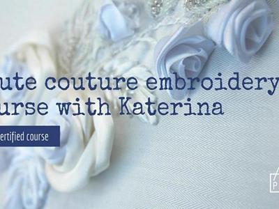 Haute couture embroidery course with Katerina at Akka Project image