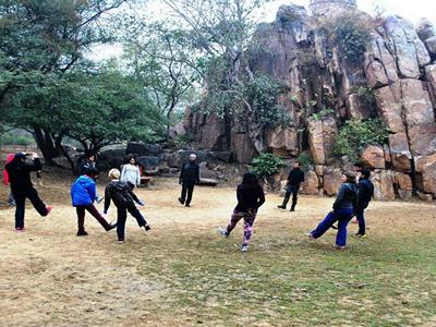 Rock Climbing at Lado Sarai Old Rocks image